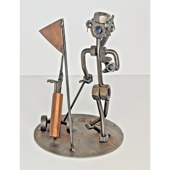 Hinz & Kunst Das Original Metal Art Sculpture Golf 19th Hole Martini Nuts Bolts